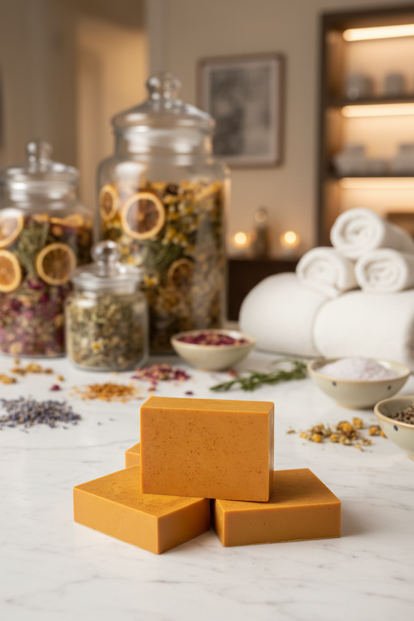 Golden Radiance Turmeric Artisan Soap