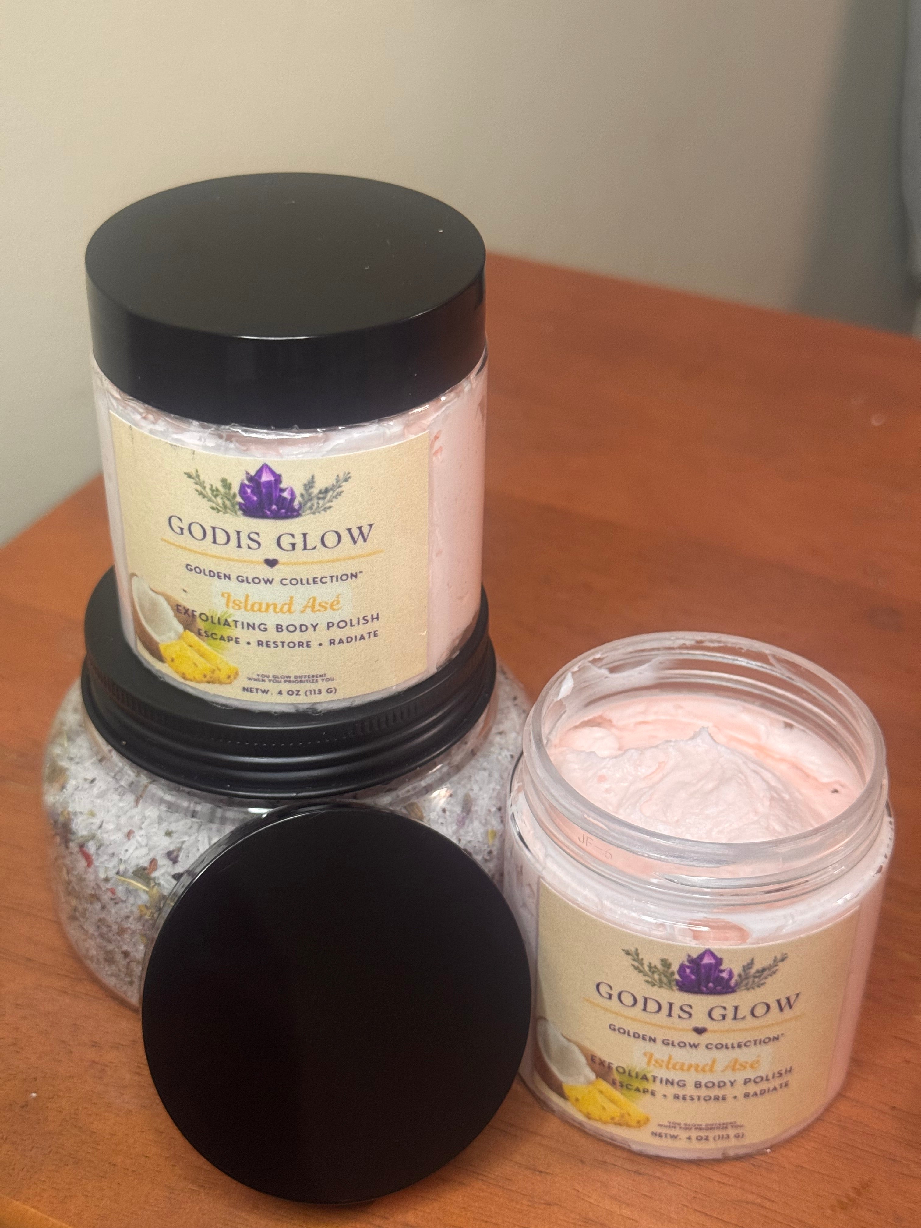 GodIs Glow™ Island Asé Exfoliating Body Polish