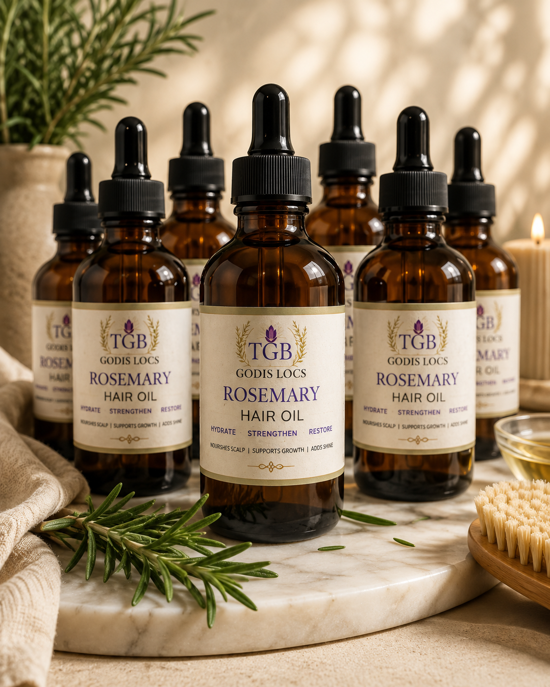 GodIs Locs™ Rosemary Hair Oil 4oz