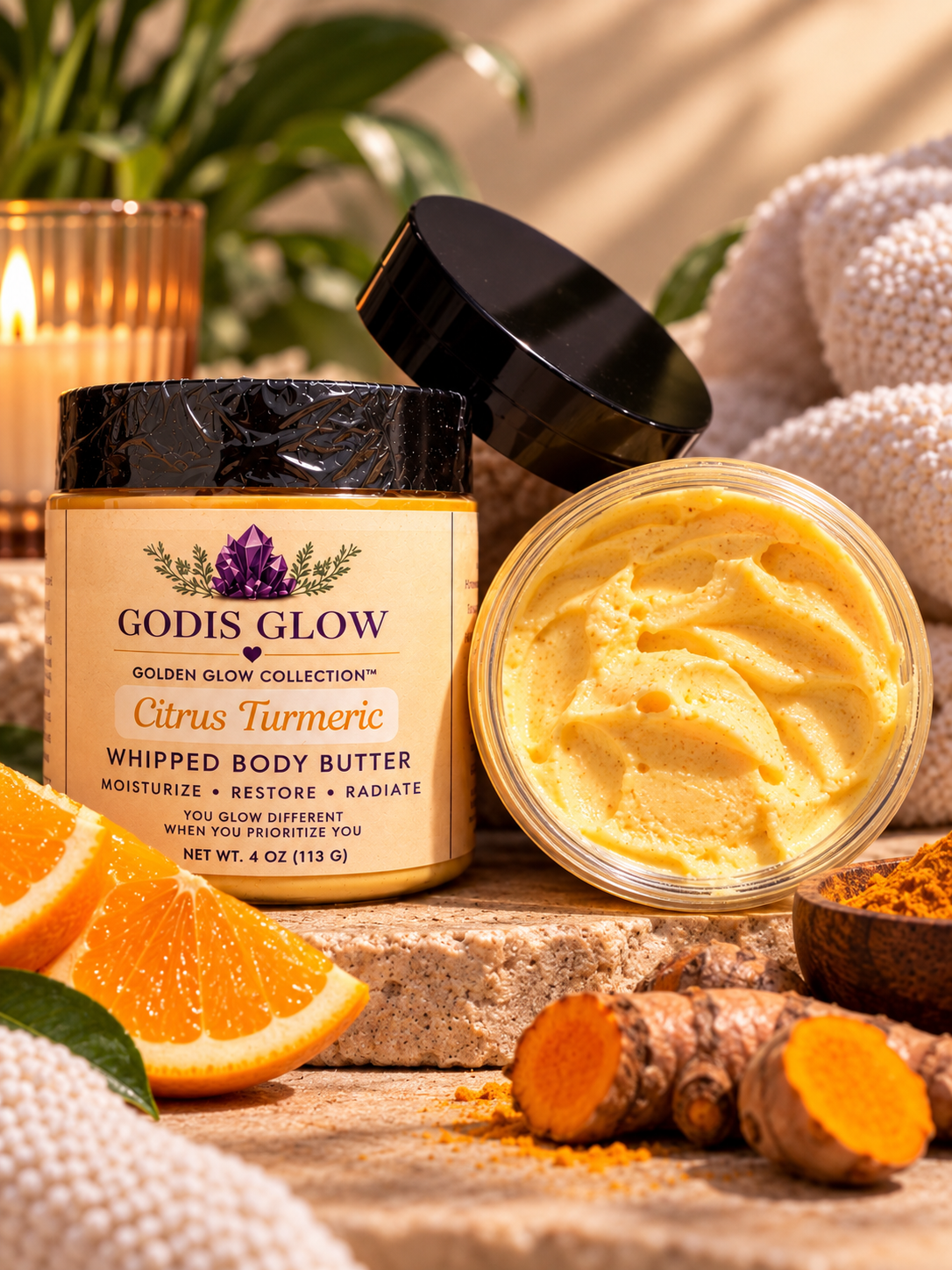 🍊Citrus Turmeric                Whipped Body Butter 4oz