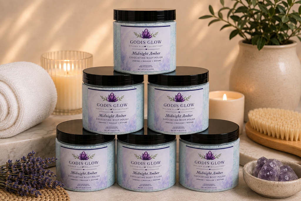 GodIs Glow™ Midnight Amber Exfoliating Body Polish