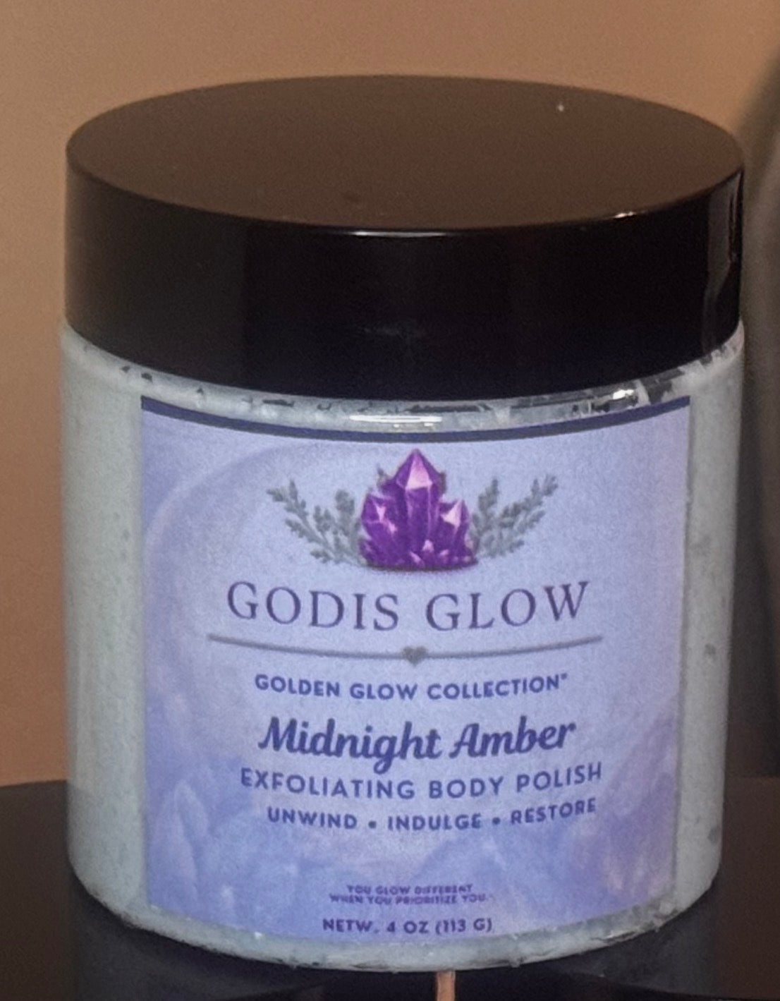 GodIs Glow™ Midnight Amber Exfoliating Body Polish