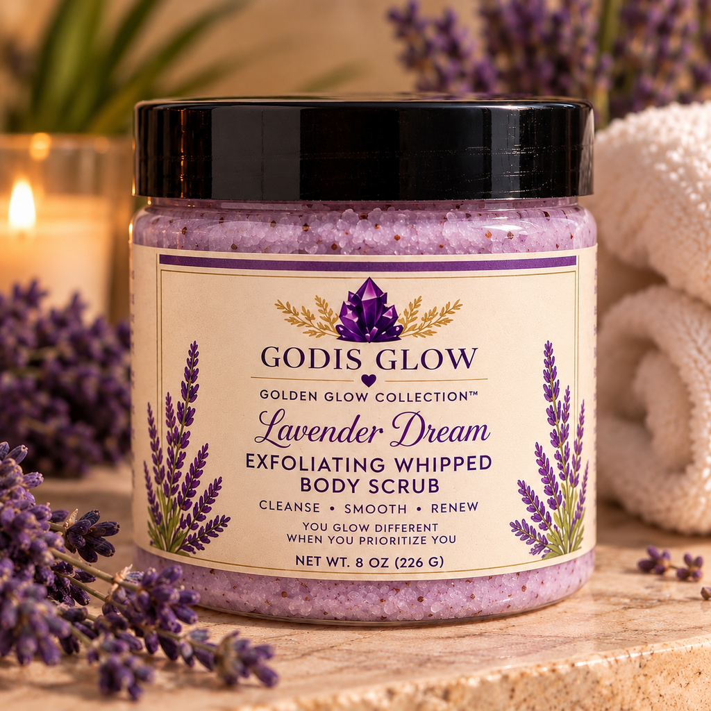 💜 Lavender Dream Exfoliating Whipped Body Scrub 4oz